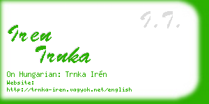 iren trnka business card